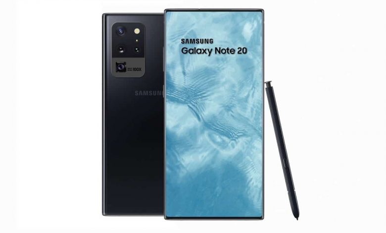 Galaxy Note 20 concept render
