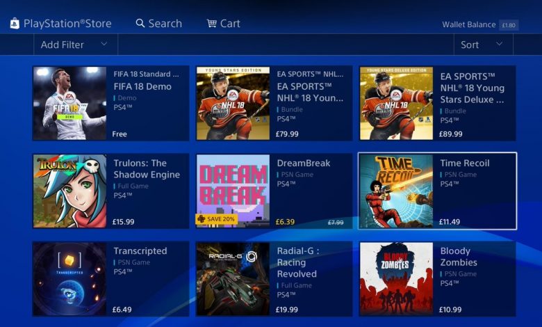 playstation store ps store sony 1.original