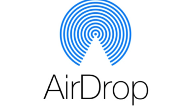 خدمة اير دروب AirDrop في اجهزة ابل لارسال جميع الملفات بسرعة فائقة