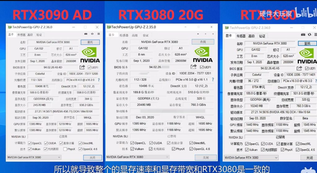 NVIDIA RTX 3080 20G Leak 1