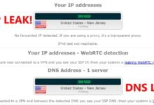 ip leak and dns orig