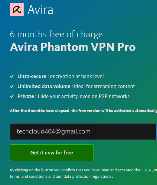 شرح طريقة الحصول على 6 اشهر مجانية في افضل برنامج في بي ان Avira Phantom VPN Pro