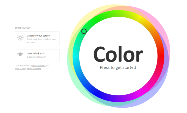 موقع يعطيك لعبة سوف تكتشف معه إذا كان لديك عمى الألوان ومعرفة مدى جودة شاشتك التي تستعملها